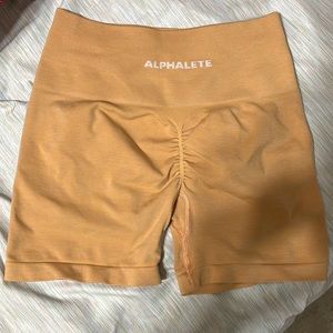 ORANGE ALPHALETE SHORTS